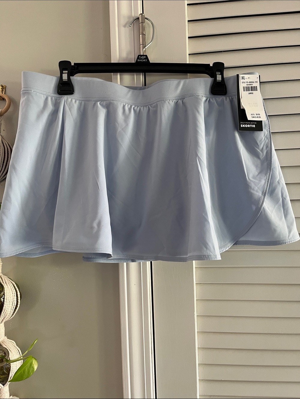 Gilly Hicks Light Blue Pleated Athletic Skort